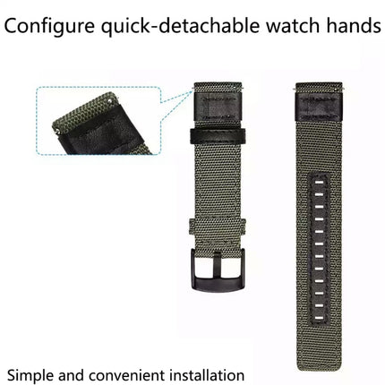 20mm Canvas Wear-resistant Strap, For Garmin Move Luxe, For Garmin Move Style, For Garmin Venu SQ, For Garmin Forerunner 645 Music