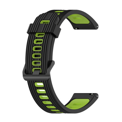 20mm Striped Mixed-Color Silicone Strap, For Garmin Move Luxe, For Garmin Move Style