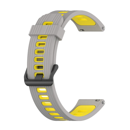 20mm Striped Mixed-Color Silicone Strap, For Garmin Move 3