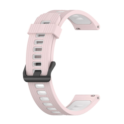 20mm Striped Mixed-Color Silicone Strap, For Garmin Move 3