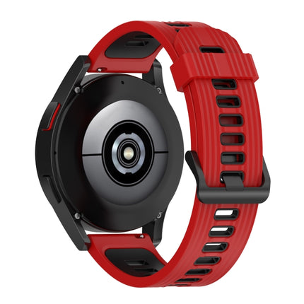 20mm Striped Mixed-Color Silicone Strap, For Garmin Move 3