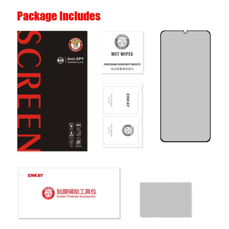 For Samsung Galaxy F42 5G ENKAY 28 Degree Anti-peeping Tempered Glass Full Screen Film, For Samsung Galaxy F42 5G(1 PC), For Samsung Galaxy F42 5G(2 PCS), For Samsung Galaxy F42 5G(5 PCS)