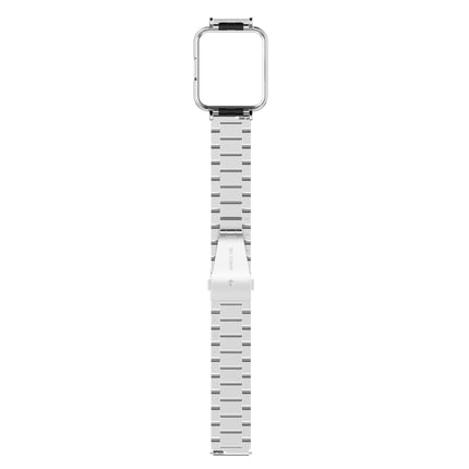 2 in 1 Three-bead Metal Strap with Watch Frame, For Xiaomi Redmi Watch 2, For Xiaomi Redmi Watch2 Lite International Version