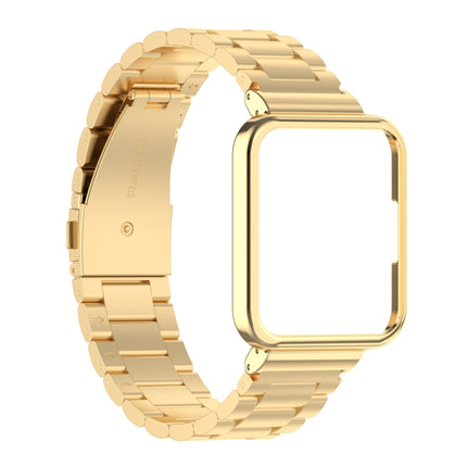 2 in 1 Three-bead Metal Strap with Watch Frame, For Xiaomi Redmi Watch 2, For Xiaomi Redmi Watch2 Lite International Version