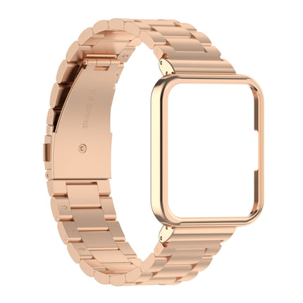 2 in 1 Three-bead Metal Strap with Watch Frame, For Xiaomi Redmi Watch 2, For Xiaomi Redmi Watch2 Lite International Version