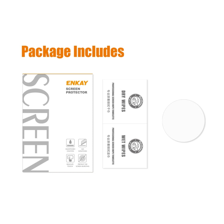 ENKAY 0.2mm 9H Tempered Glass Screen Protector Watch Film For Garmin Instinct 2, 1 PC, 2 PCS, 5 PCS, 10 PCS