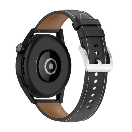 Calf Texture Sewing Thread Watchband, For Huawei Watch GT2 46mm