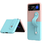 For Samsung Galaxy Z Flip3 5G / Ice Blue + Pink