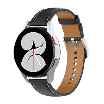 Calf Texture Sewing Thread Watchband, For Samsung Galaxy Watch 4, For Samsung Galaxy Watch 3 41mm / Watch 42mm, For Samsung Galaxy Gear S2 Classic