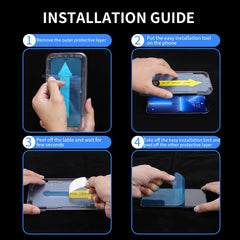 ENKAY Quick Stick Eye-protection Tempered Glass Film, For iPhone 13 mini, For iPhone 13 / 13 Pro, For iPhone 13 Pro Max