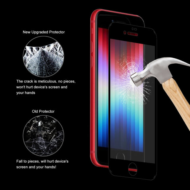 ENKAY Full Glue 0.26mm 9H 2.5D Tempered Glass Full Film for iPhone SE 2022 / SE 2020 / 8 / 7, 1 PC, 2pcs, 5pcs, 10pcs