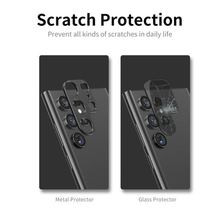For Samsung Galaxy S22 Ultra 5G ENKAY Aluminium Alloy Camera Lens Protector Full Cover
