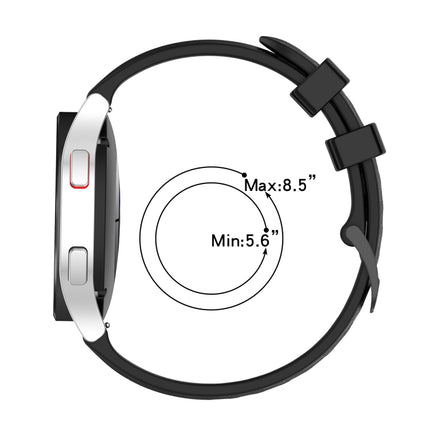 20mm Carbon Fiber Striped Silicone Strap, For Garmin Forerunner 645 Music, For Garmin VivoMove Luxe