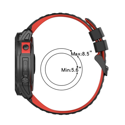 22mm Silicone Mixing Color Watch Strap, For Garmin Fenix 6, For Garmin Fenix 6 Pro