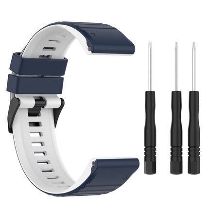 26mm Silicone Mixing Color Watch Strap, For Garmin Fenix 7X, For Garmin Fenix 6X