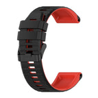 For Garmin Fenix 5x Plus / Black+Red