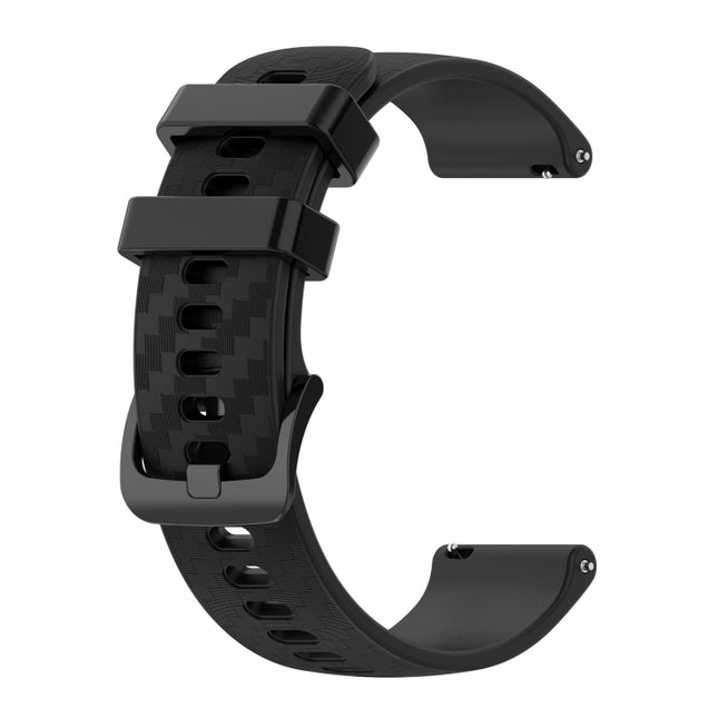 20mm Carbon Fiber Striped Silicone Strap, For Amazfit pop pro, For Amazfit pop