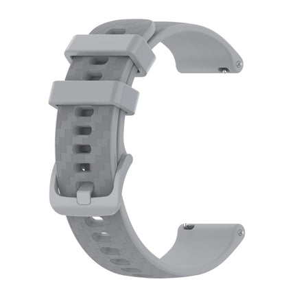 20mm Carbon Fiber Striped Silicone Strap, For Amazfit GTR 42mm, For Amazfit GTS