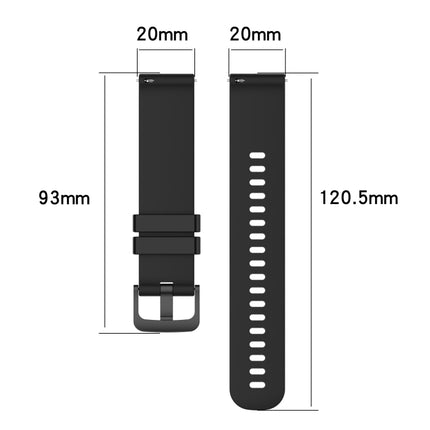 20mm Carbon Fiber Striped Silicone Strap, For Amazfit GTR 42mm, For Amazfit GTS