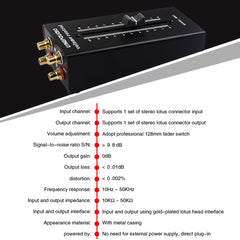 Passive Preamp Source Loudspeaker Box RCA No Power Volume Adjustment Controller, Passive Preamp