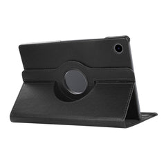 For Samsung Galaxy Tab A8 10.5 2021 X200/X205 ENKAY 360 Degree Rotation Litchi Leather Smart Case