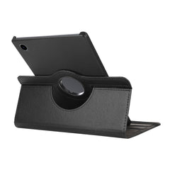 For Samsung Galaxy Tab A8 10.5 2021 X200/X205 ENKAY 360 Degree Rotation Litchi Leather Smart Case