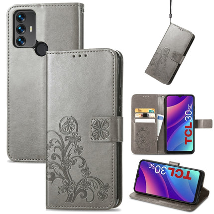 Four-leaf Clasp Embossed Leather Phone Case, For OnePlus 10 Pro, For TCL A509DL / A3, For TCL 30 SE, For Nokia X10