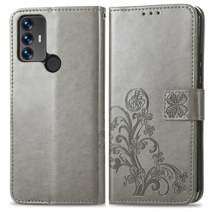 Four-leaf Clasp Embossed Leather Phone Case, For OnePlus 10 Pro, For TCL A509DL / A3, For TCL 30 SE, For Nokia X10