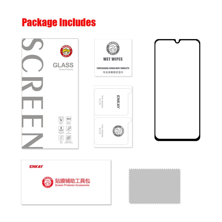 For Samsung Galaxy A33 5G ENKAY Full Glue 0.26mm 9H 2.5D Tempered Glass Full Film, For Samsung Galaxy A33 5G(1 PC), For Samsung Galaxy A33 5G(2 PCS), For Samsung Galaxy A33 5G(5 PCS), For Samsung Galaxy A33 5G(10 PCS)
