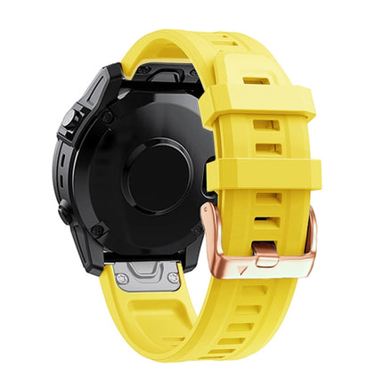20mm Rose Gold Buckle Silicone Strap, For Garmin Fenix 5S Plus