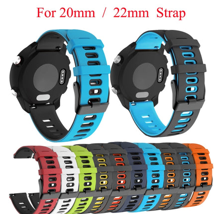 22mm Mixed-Color Silicone Strap, For Samsung Galaxy Watch 3 45mm