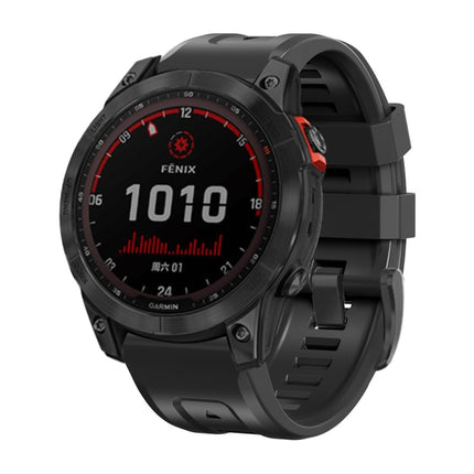 26mm Silicone Sport Pure Color Strap, For Garmin Fenix 6X Pro