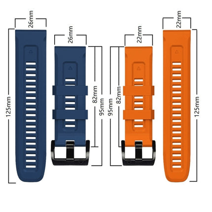 26mm Silicone Sport Pure Color Strap, For Garmin Fenix 3 HR