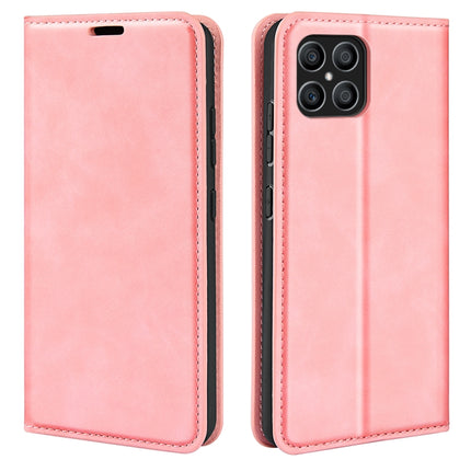 For Honor X8 Retro-skin Magnetic Suction Leather Phone Case, For Honor X8