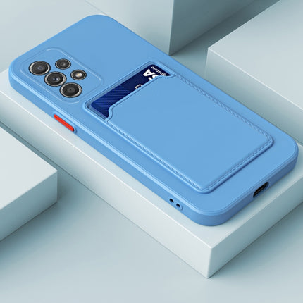 Skin Feel Card Contrast Color Button TPU Phone Case, For Samsung Galaxy A53 5G, For Samsung Galaxy A73 5G / 4G