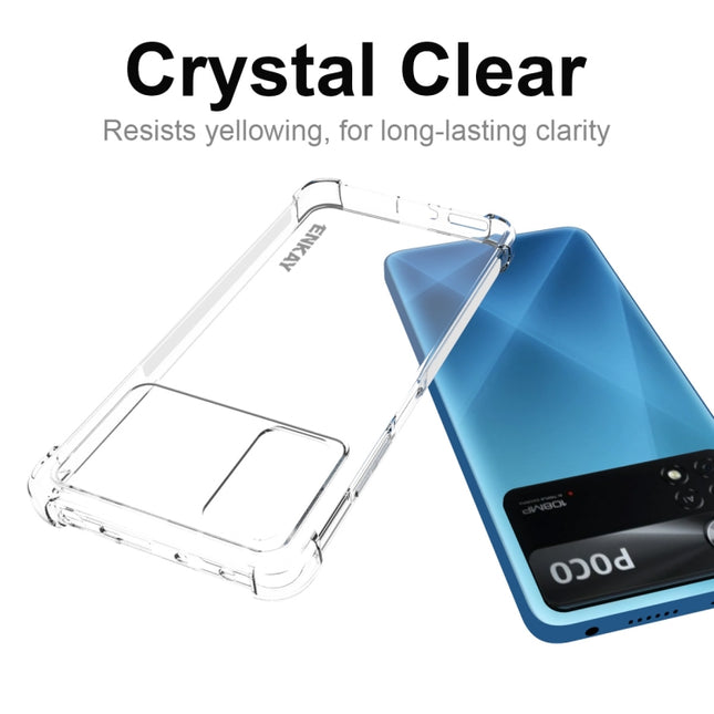 ENKAY Clear TPU Shockproof Case, For Xiaomi Poco X4 Pro 5G, For Xiaomi Redmi 10C Global / Redmi 10 India, For Xiaomi Redmi K40S, For Xiaomi Redmi K50 Gaming, For Xiaomi Redmi K50 / K50 Pro, For Xiaomi Redmi Note 11 Pro 5G China                         ...