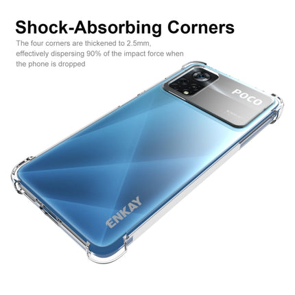 ENKAY Clear TPU Shockproof Case, For Xiaomi Poco X4 Pro 5G, For Xiaomi Redmi 10C Global / Redmi 10 India, For Xiaomi Redmi K40S, For Xiaomi Redmi K50 Gaming, For Xiaomi Redmi K50 / K50 Pro, For Xiaomi Redmi Note 11 Pro 5G China                         ...