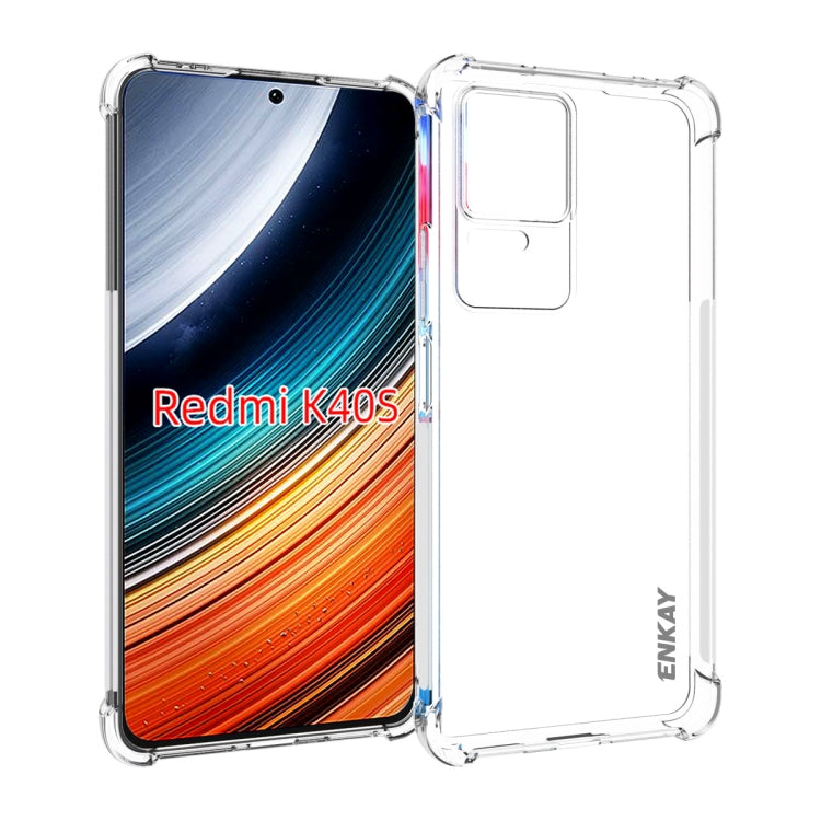 ENKAY Clear TPU Shockproof Case, For Xiaomi Poco X4 Pro 5G, For Xiaomi Redmi 10C Global / Redmi 10 India, For Xiaomi Redmi K40S, For Xiaomi Redmi K50 Gaming, For Xiaomi Redmi K50 / K50 Pro, For Xiaomi Redmi Note 11 Pro 5G China�������������������������...