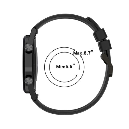 22mm Vertical Silicone Watch band, For Huawei Watch 3 pro, For Honor Watch GS Pro