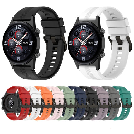 22mm Vertical Silicone Watch band, For Honor Magic Watch 2 46m, For Honor Magic Watch