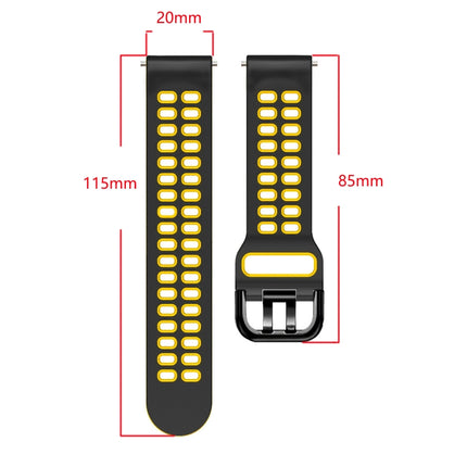 20mm Mixed-color Silicone Strap, For Garmin Venu 2 Plus, For Garmin Move Sport