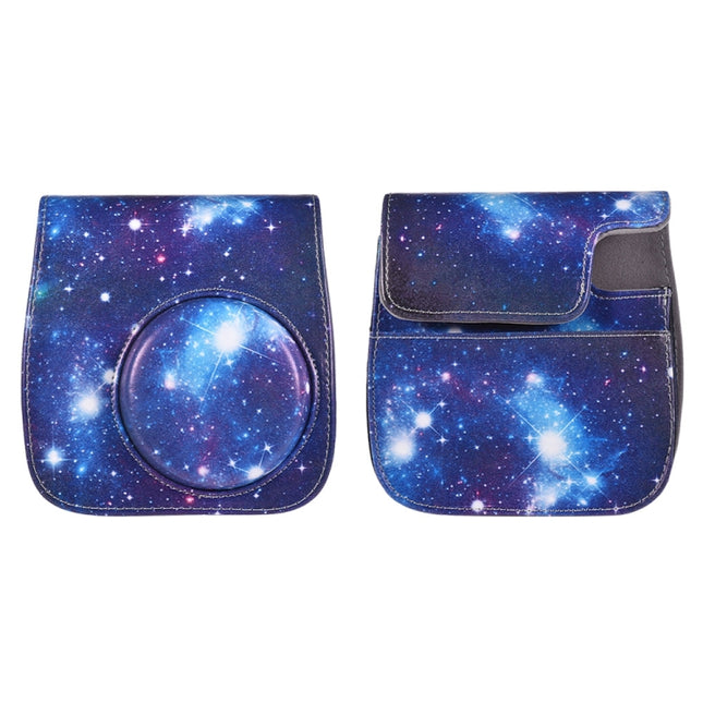 Full Body Camera PU Leather Case Bag with Strap for FUJIFILM instax mini 9 / mini 8+ / mini 8