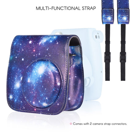 Full Body Camera PU Leather Case Bag with Strap for FUJIFILM instax mini 9 / mini 8+ / mini 8, Universe Pattern
