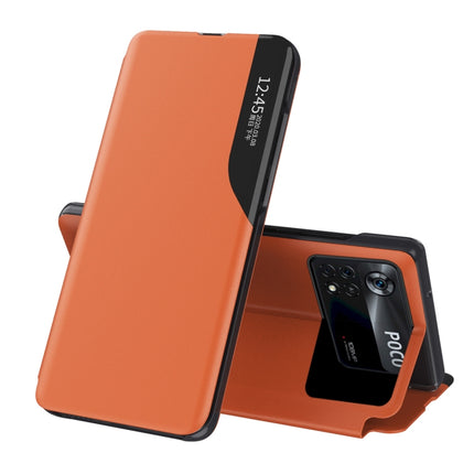 Attraction Flip Holder Leather Phone Case, For Xiaomi Poco X4 Pro 5G, For Xiaomi Poco M4 Pro 4G