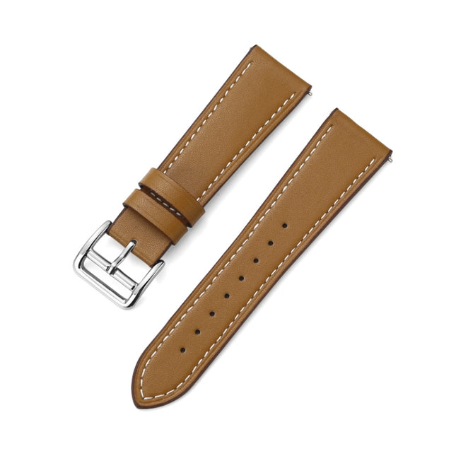 22mm Contrast Pin Buckle Leather Strap, For Huawei Watch GT2 Pro/Watch GT 2E/Watch GT