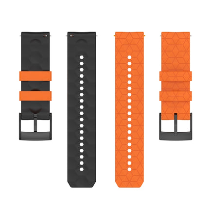 24mm Mixed-Color Silicone Watch Band, For Suunto 9, For Suunto 7, For Suunto 9 Baro