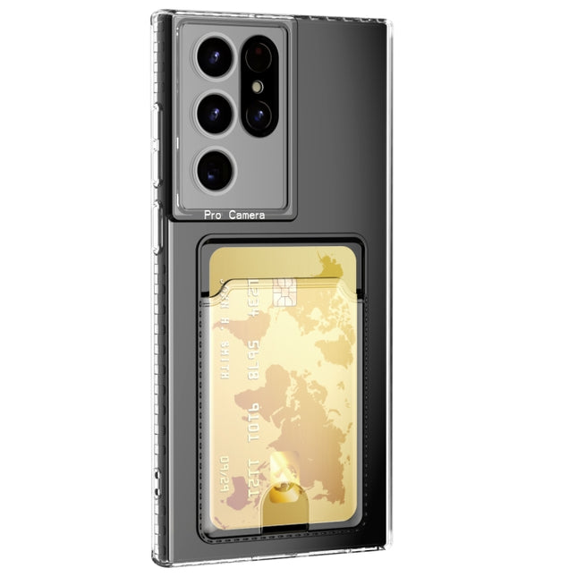 Card Bag Shockproof Transparent Phone Case, For Samsung Galaxy S22 Ultra 5G, For Samsung Galaxy S22+ 5G, For Samsung Galaxy S22 5G, For Samsung Galaxy S21 FE 5G, For Samsung Galaxy S21 Ultra 5G, For Samsung Galaxy S21+ 5G, For Samsung Galaxy S21 5G    ...