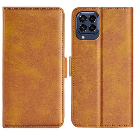 For Samsung Galaxy M33 5G Dual-side Magnetic Buckle Flip Leather Phone Case, For Samsung Galaxy M33 5G