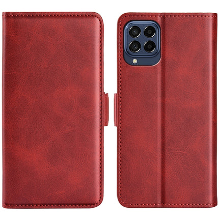 For Samsung Galaxy M33 5G Dual-side Magnetic Buckle Flip Leather Phone Case, For Samsung Galaxy M33 5G