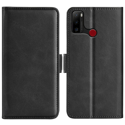 For Ulefone note 10 Dual-side Magnetic Buckle Leather Phone Case, Black, Yellow, Brown, Dark Blue, Red